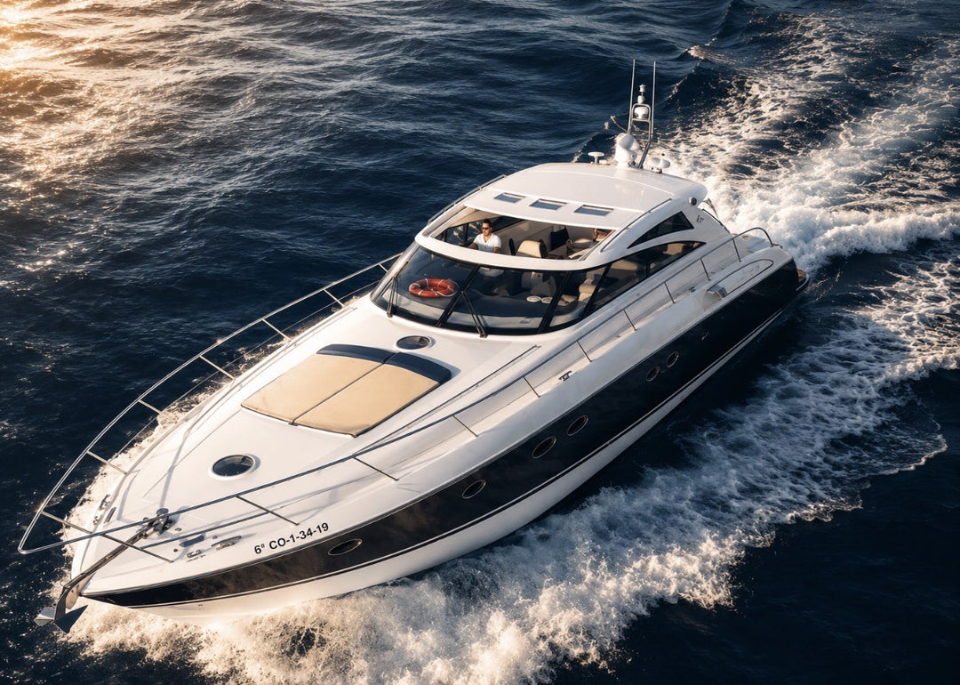 Princess 58 Candela yacht cruising off Marbella